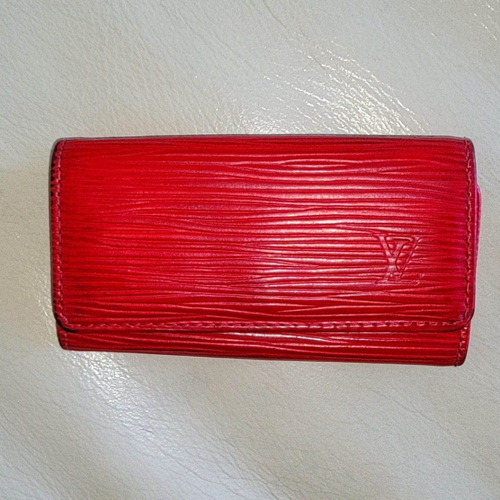 Louis Vuitton Epi 4 Key Holder Red